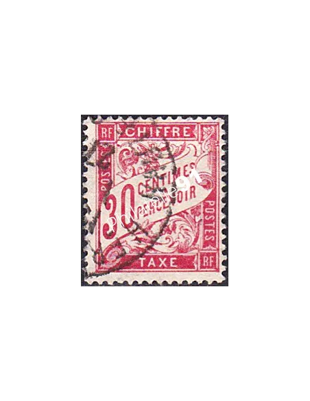 Timbre Taxe n° 33 oblitéré, collection timbres France