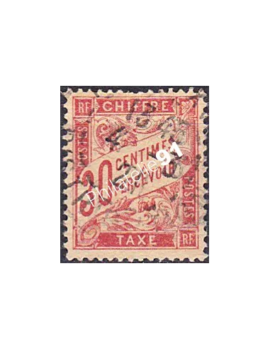 Timbre Taxe n° 34 oblitéré, collection timbres France