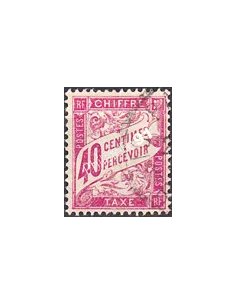 Timbre Taxe n° 35 oblitéré, collection timbres France