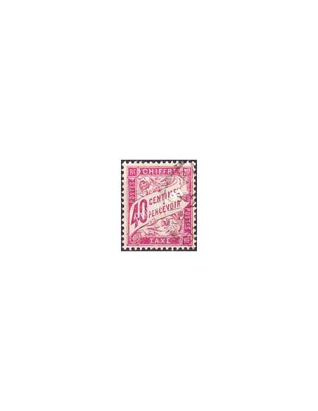 Timbre Taxe n° 35 oblitéré, collection timbres France