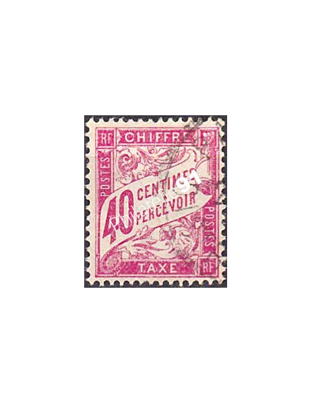Timbre Taxe n° 35 oblitéré, collection timbres France