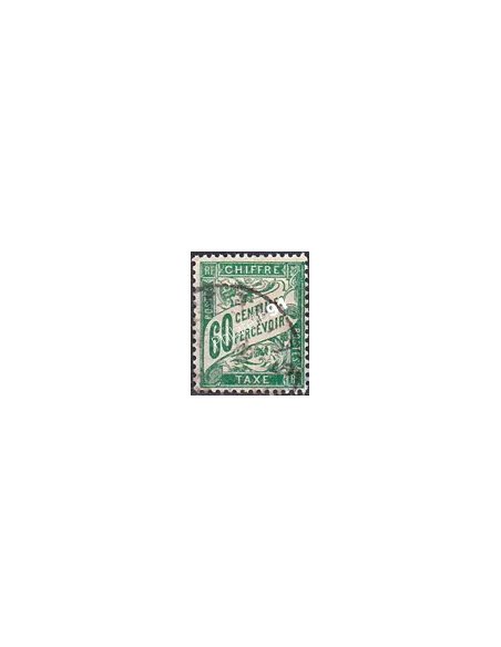 Timbre Taxe n° 38 oblitéré, collection timbres France