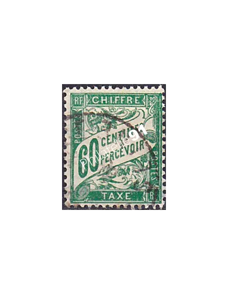 Timbre Taxe n° 38 oblitéré, collection timbres France