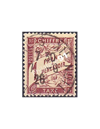 Timbre Taxe n° 40 oblitéré, collection timbres France