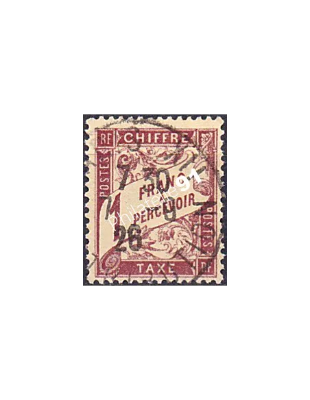 Timbre Taxe n° 40 oblitéré, collection timbres France