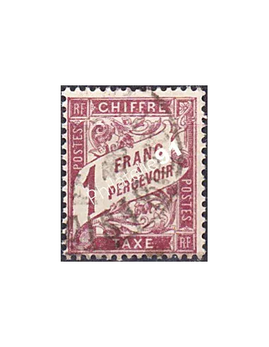 Timbre Taxe n° 40A oblitéré, collection timbres France
