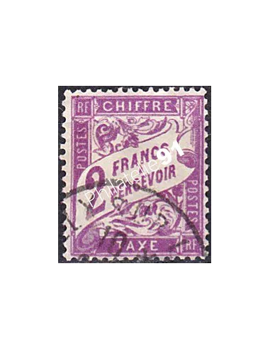 Timbre Taxe n° 42 oblitéré, collection timbres France