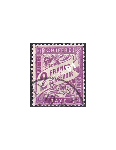 Timbre Taxe n° 42 oblitéré, collection timbres France