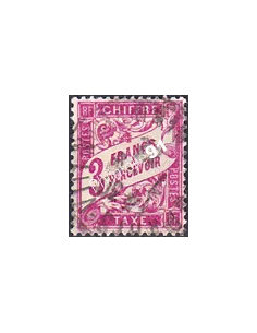 Timbre Taxe n° 42A oblitéré, collection timbres France