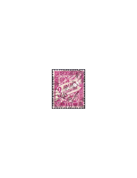 Timbre Taxe n° 42A oblitéré, collection timbres France
