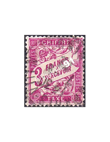 Timbre Taxe n° 42A oblitéré, collection timbres France