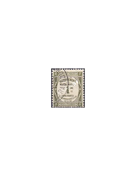 Timbre Taxe n° 43 oblitéré, collection timbres France