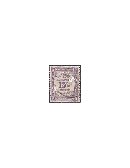 Timbre Taxe n° 44 oblitéré, collection timbres France