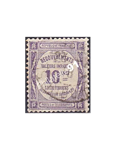Timbre Taxe n° 44 oblitéré, collection timbres France