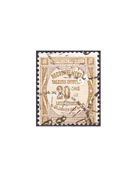 Timbre Taxe n° 45 oblitéré, collection timbres France