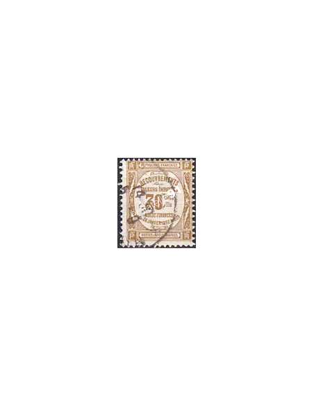 Timbre Taxe n° 46 oblitéré, collection timbres France