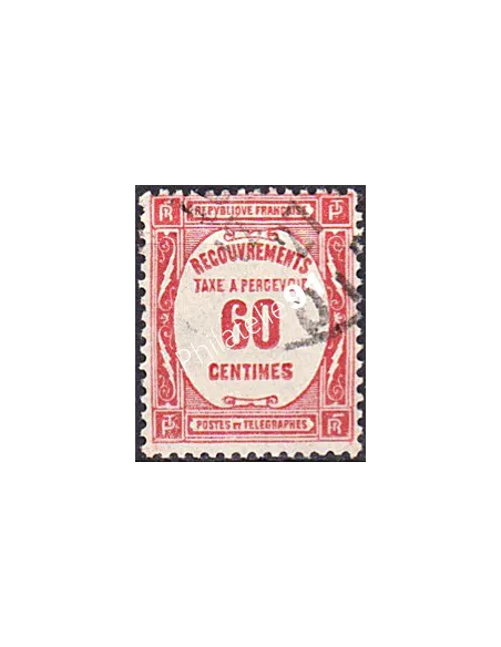 Timbre Taxe n° 48 oblitéré, collection timbres France
