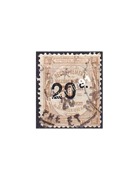 Timbre Taxe n° 49 oblitéré, collection timbres France
