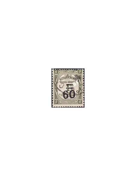 Timbre Taxe n° 52 oblitéré, collection timbres France