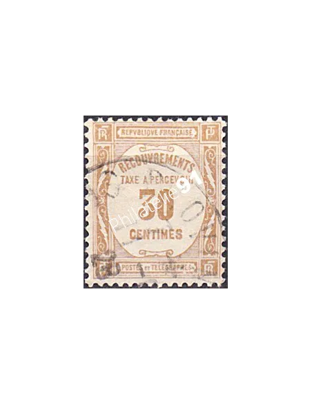 Timbre Taxe n° 57 oblitéré, collection timbres France