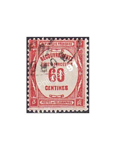 Timbre Taxe n° 58 oblitéré, collection timbres France