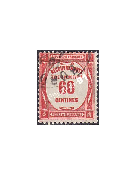 Timbre Taxe n° 58 oblitéré, collection timbres France