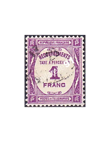 Timbre Taxe n° 59 oblitéré, collection timbres France