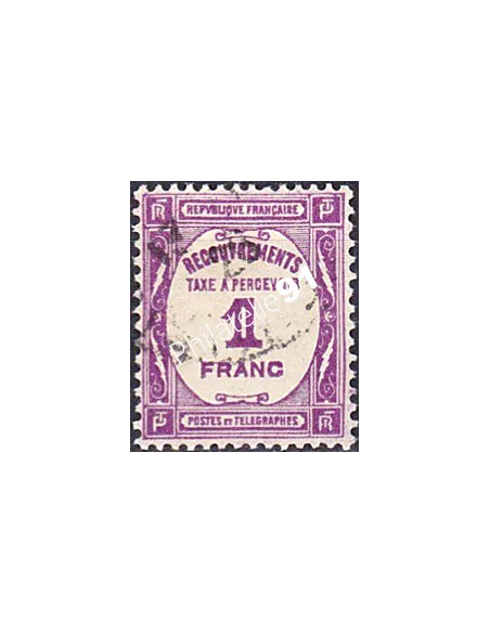 Timbre Taxe n° 59 oblitéré, collection timbres France