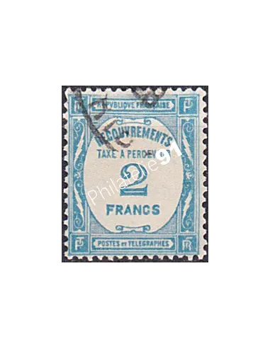 Timbre Taxe n° 61 oblitéré, collection timbres France
