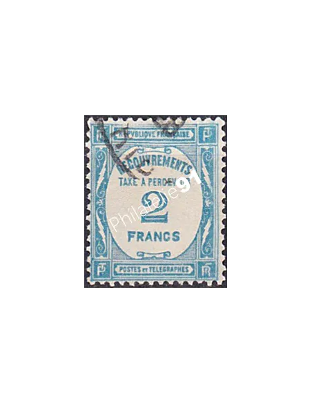 Timbre Taxe n° 61 oblitéré, collection timbres France
