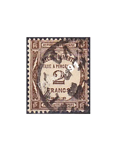 Timbre Taxe n° 62 oblitéré, collection timbres France