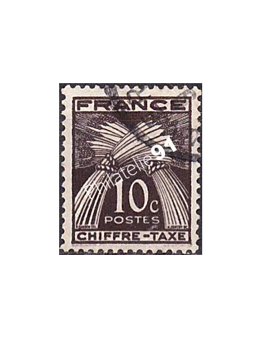 Timbre Taxe n° 67 oblitéré, collection timbres France