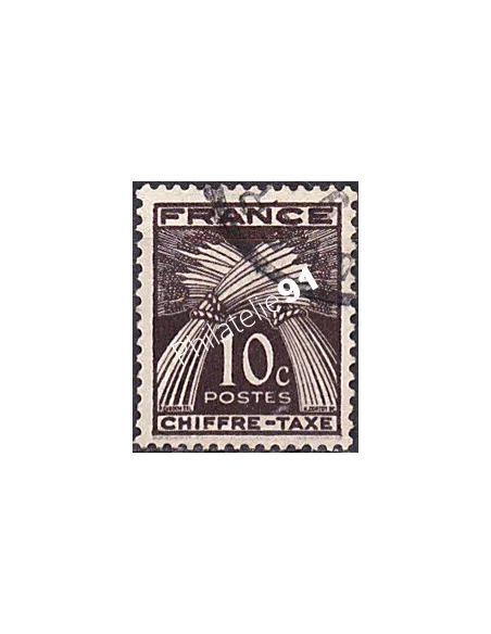 Timbre Taxe n° 67 oblitéré, collection timbres France