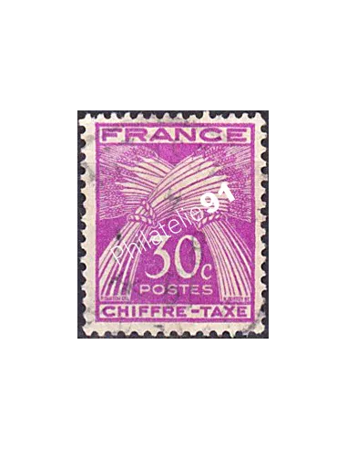 Timbre Taxe n° 68 oblitéré, collection timbres France