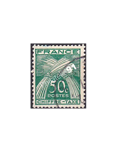 Timbre Taxe n° 69 oblitéré, collection timbres France