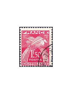 Timbre Taxe n° 71 oblitéré, collection timbres France