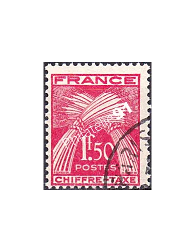 Timbre Taxe n° 71 oblitéré, collection timbres France
