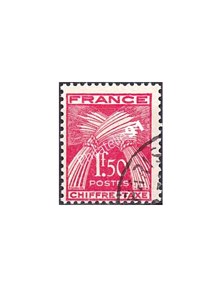 Timbre Taxe n° 71 oblitéré, collection timbres France