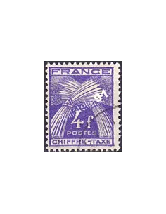 Timbre Taxe n° 74 oblitéré, collection timbres France