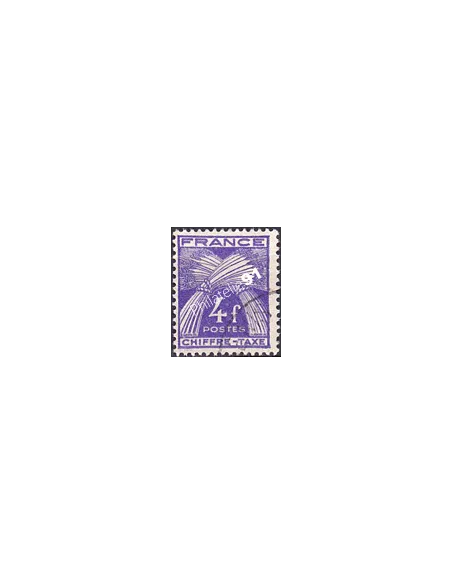 Timbre Taxe n° 74 oblitéré, collection timbres France
