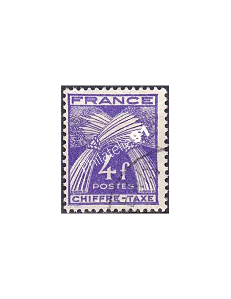 Timbre Taxe n° 74 oblitéré, collection timbres France