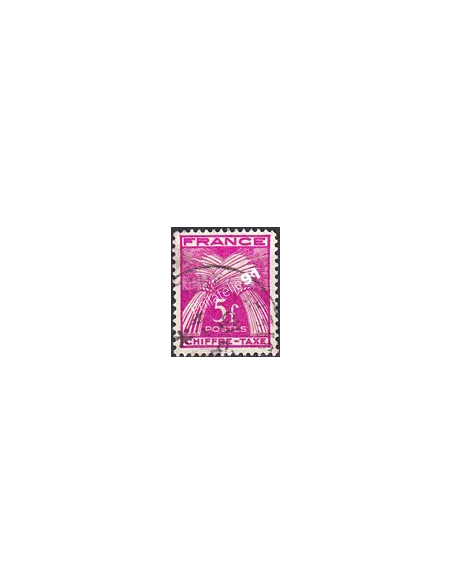 Timbre Taxe n° 75 oblitéré, collection timbres France