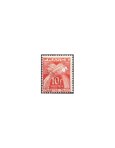 Timbre Taxe n° 76 oblitéré, collection timbres France