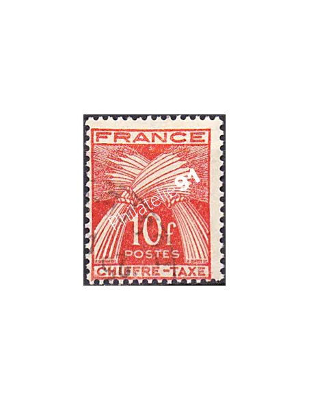Timbre Taxe n° 76 oblitéré, collection timbres France