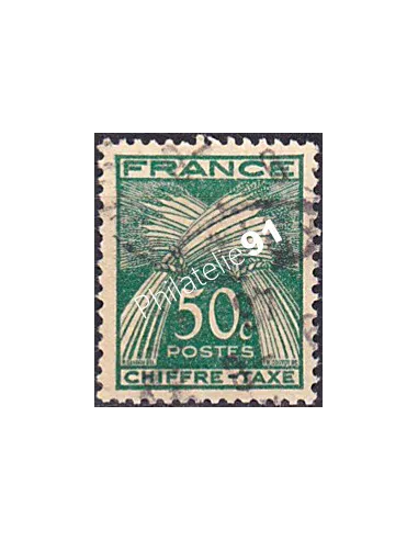Timbre Taxe n° 80 oblitéré, collection timbres France