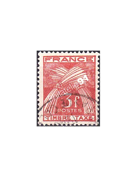 Timbre Taxe n° 83 oblitéré, collection timbres France