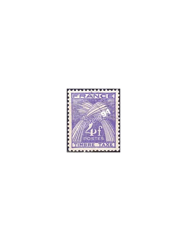 Timbre Taxe n° 84 oblitéré, collection timbres France