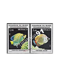 MONACO - n° 1541 à 1542 ** - Poissons du Musée océanographique