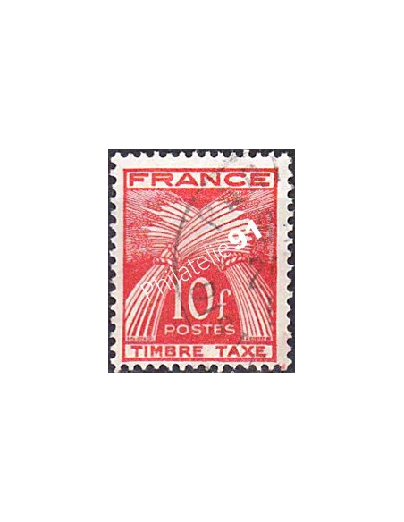 Timbre Taxe n° 86 oblitéré, collection timbres France