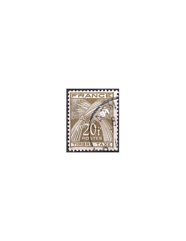 Timbre Taxe n° 87 oblitéré, collection timbres France